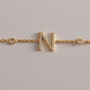 Single Letter Bracelet