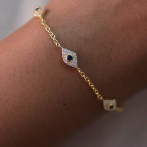 Evil Eye Diamond Bracelet