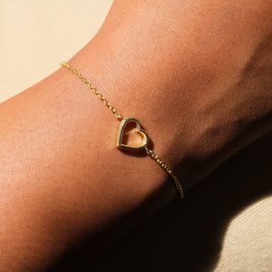 Hollow Heart Bracelet