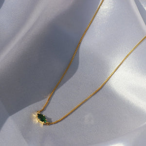 Marquise Emerald Necklace