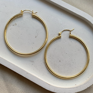 Classic Gold Hoops