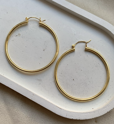 Classic Gold Hoops