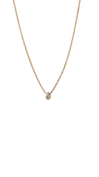 Pear Diamond Necklace