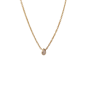 Pear Diamond Necklace