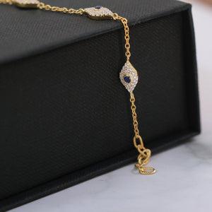 Evil Eye Diamond Bracelet