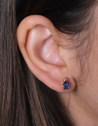 Sapphire Drop Studs