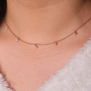 Drop Diamond Necklace