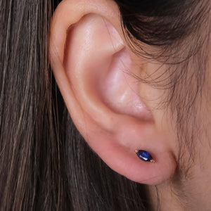 Sapphire Marquise Studs