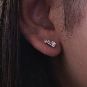 Diamond Line Studs