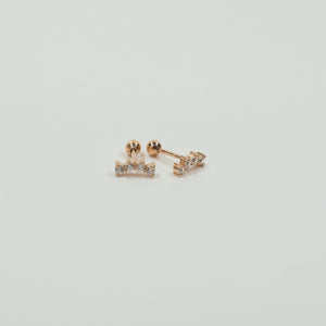 Curved Diamond Studs