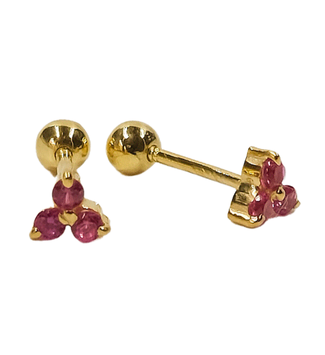 Ruby Trio Studs