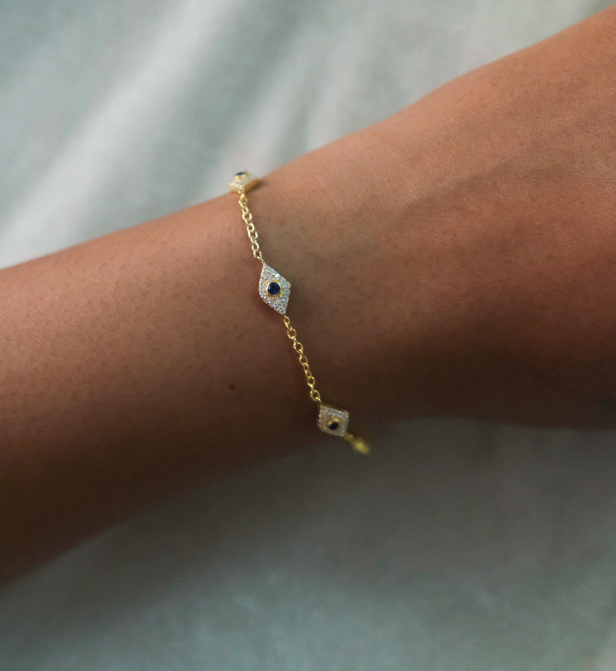 Evil Eye Diamond Bracelet