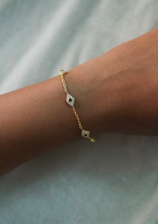 Evil Eye Diamond Bracelet