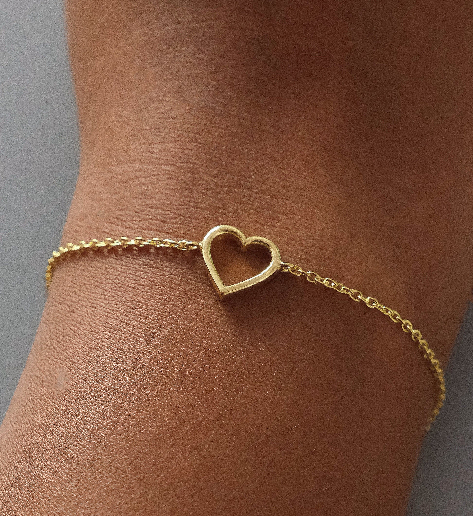 Hollow Heart Bracelet