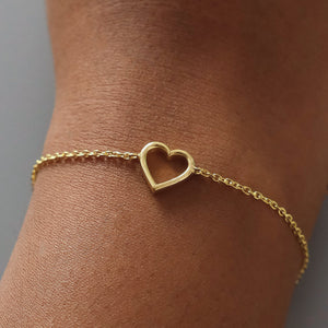 Hollow Heart Bracelet