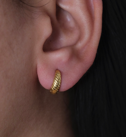 Twisted Huggie Earring