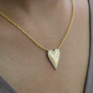 Studded Heart Necklace