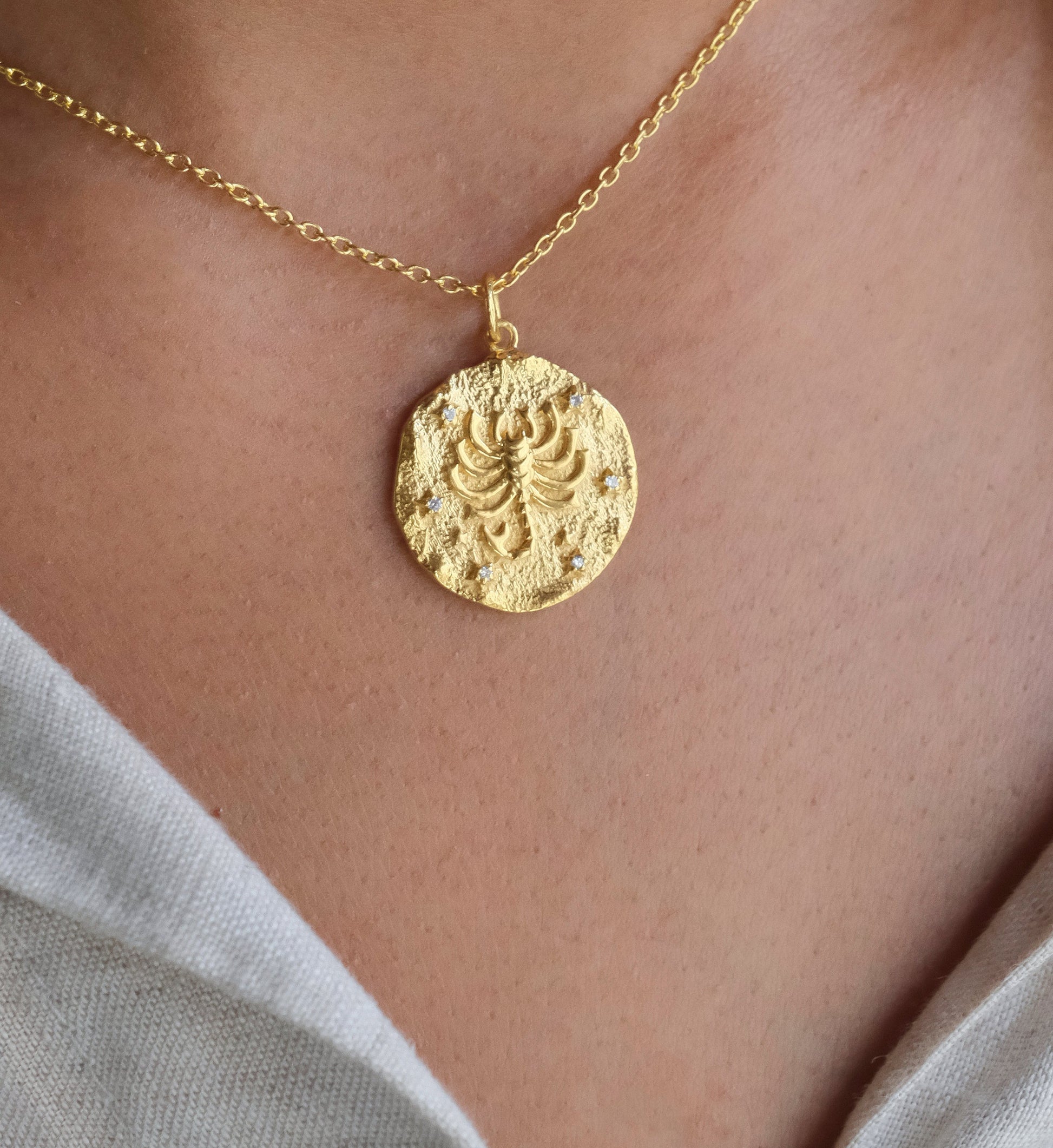 Scorpio Zodiac Necklace