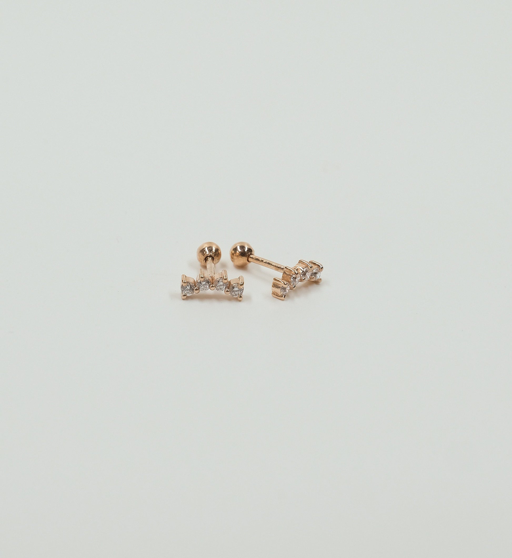 Curved Diamond Studs