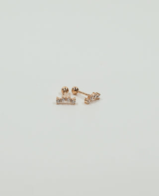 Curved Diamond Studs