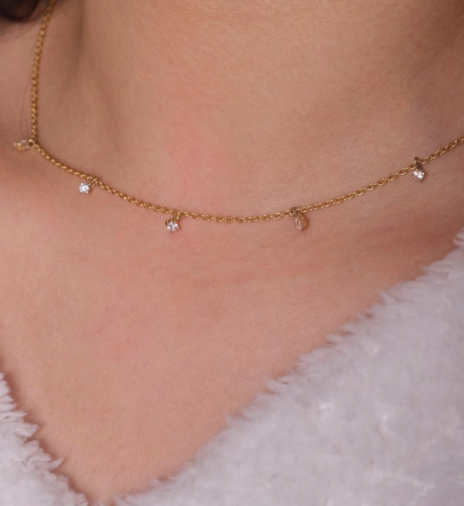 Drop Diamond Necklace