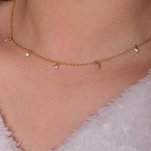 Drop Diamond Necklace