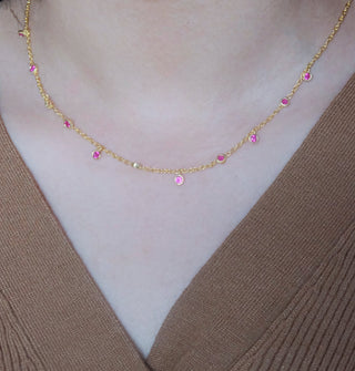 Ruby Drop Necklace