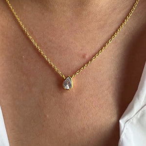 Pear Diamond Necklace