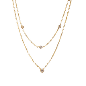 Stacked Diamond Essential Necklace