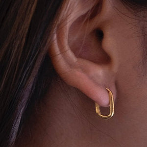 Oval Huggie Earring