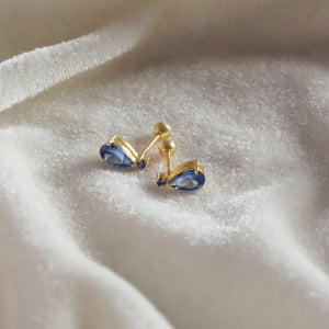 Sapphire Drop Studs