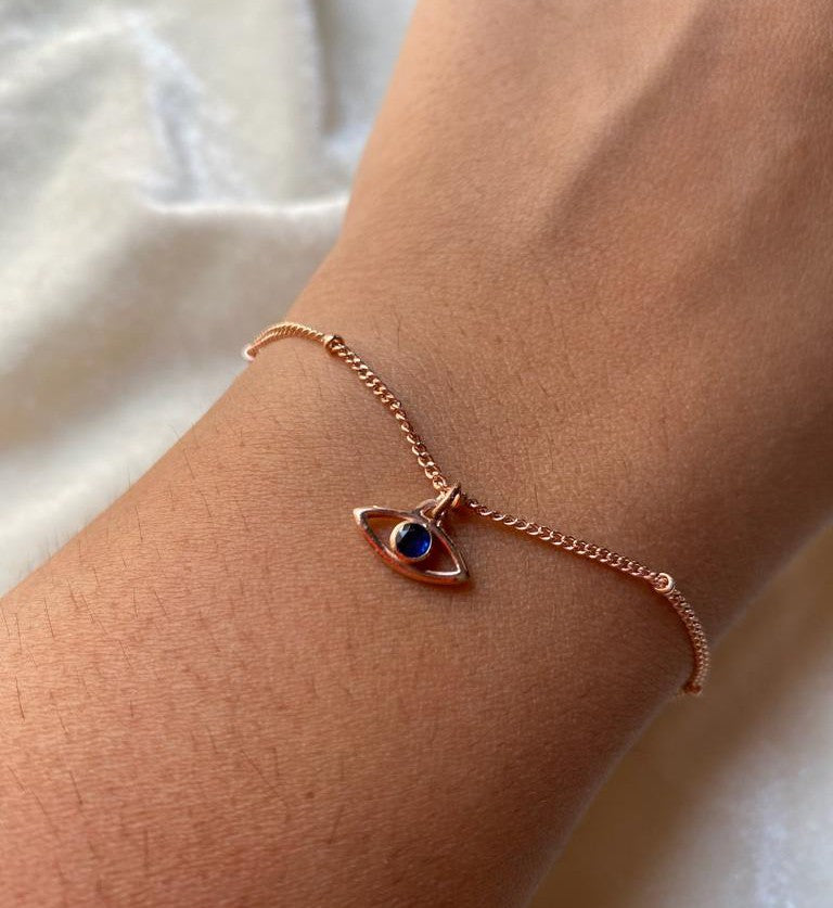 Drop Evil Eye Bracelet