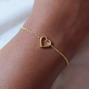 Hollow Heart Bracelet