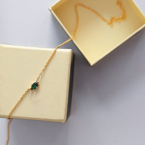 Marquise Emerald Necklace