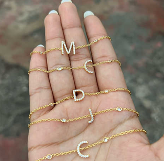 Single Letter Bracelet