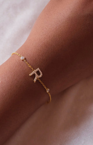 Single Letter Bracelet