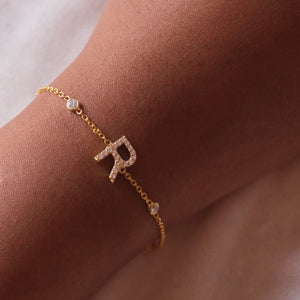 Single Letter Bracelet