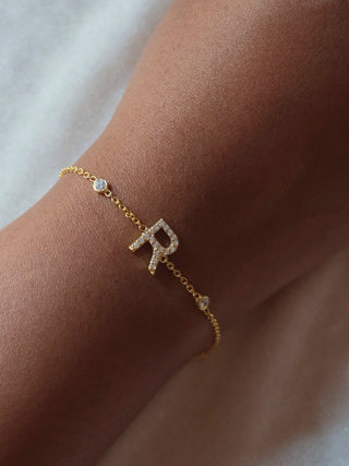 Single Letter Bracelet