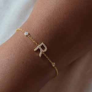 Single Letter Bracelet