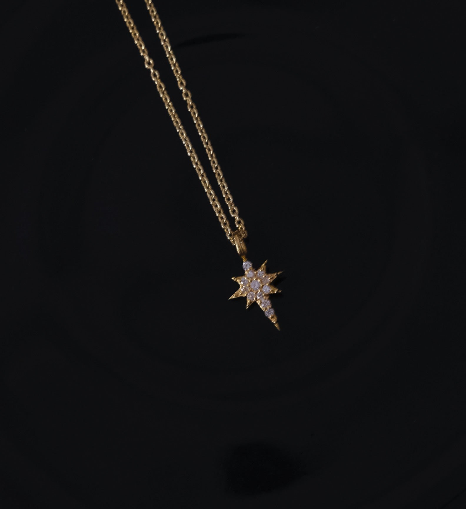 Studded North Star Necklace