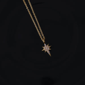 Studded North Star Necklace