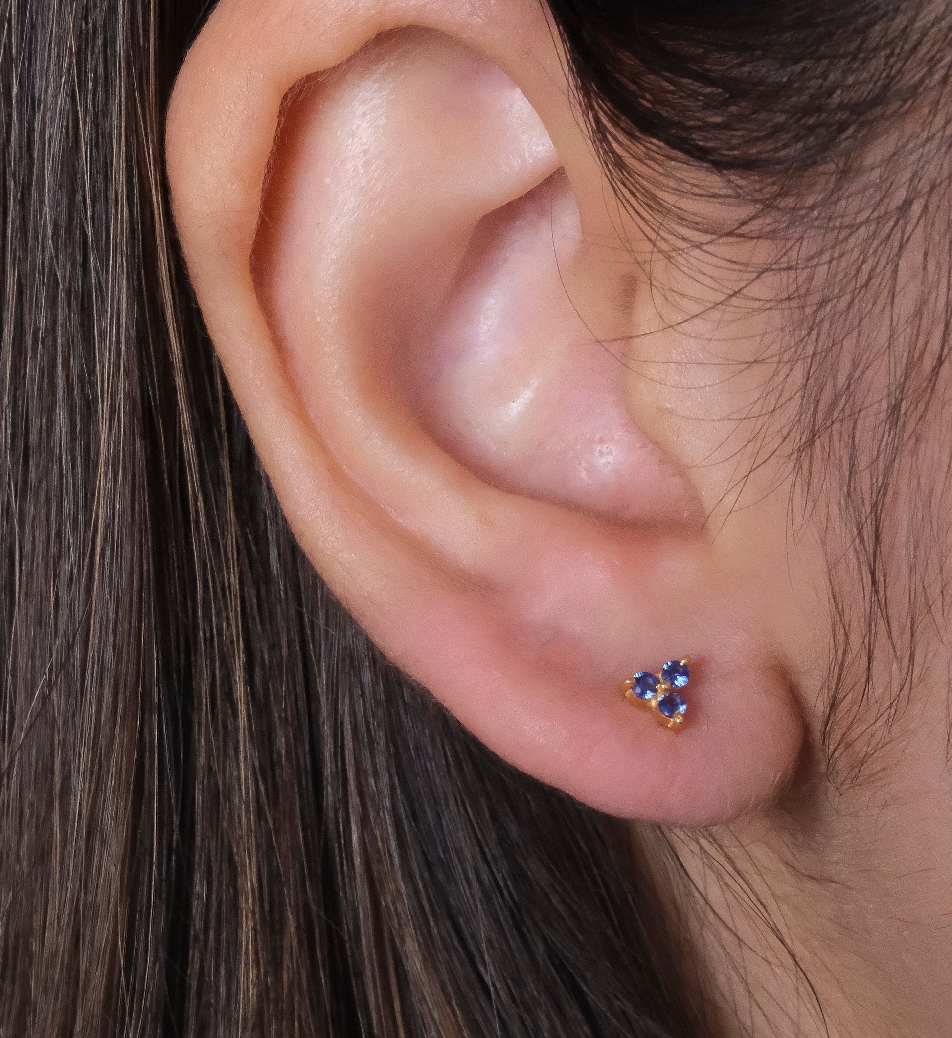 Sapphire Trio Studs