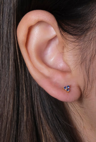 Sapphire Trio Studs