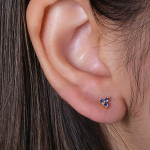 Sapphire Trio Studs