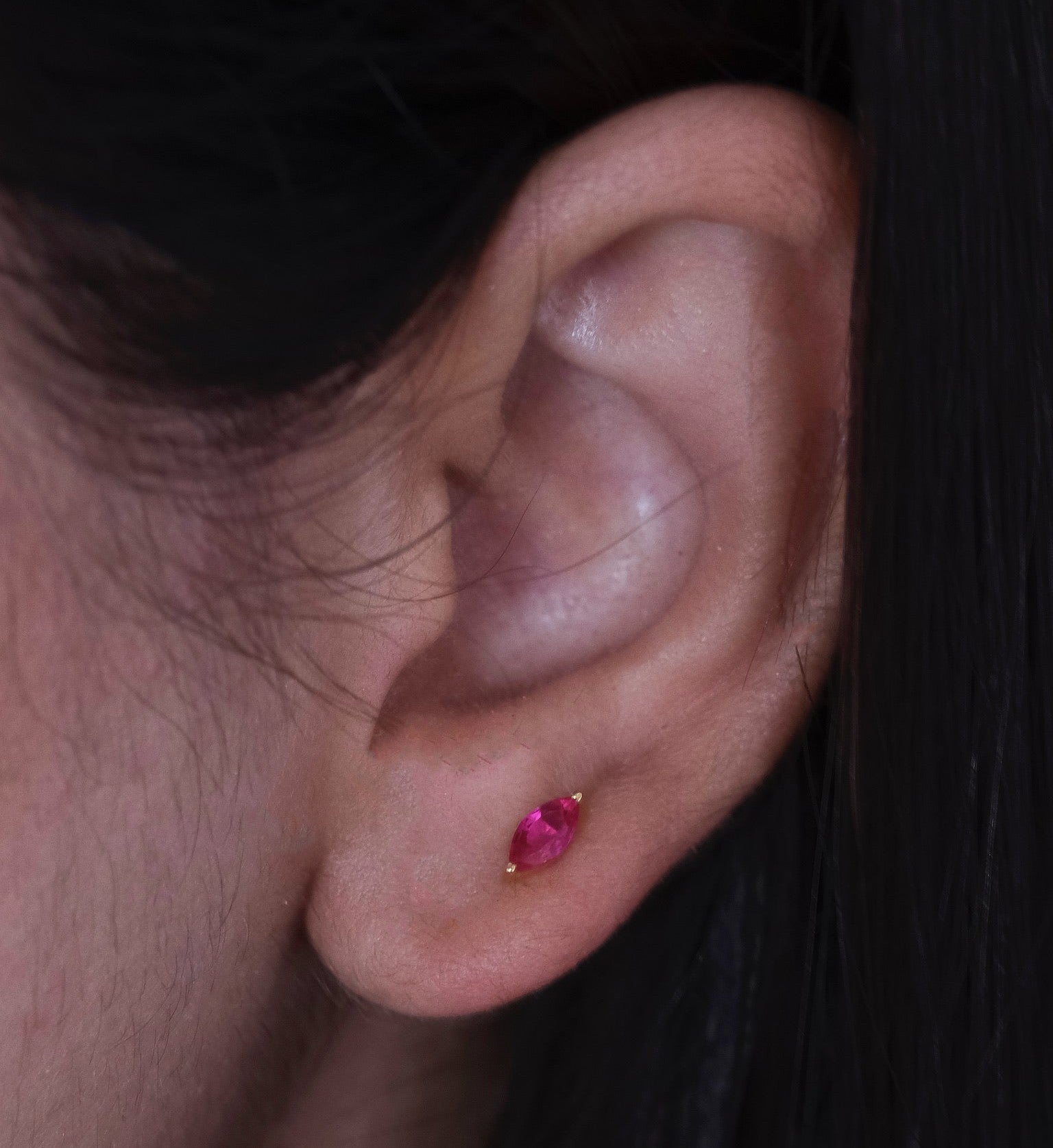 Ruby Marquise Studs