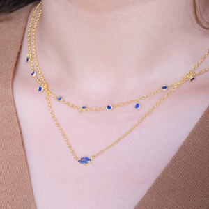 Marquise Sapphire Necklace