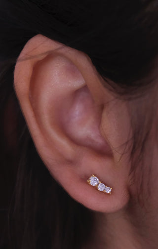 Diamond Line Studs