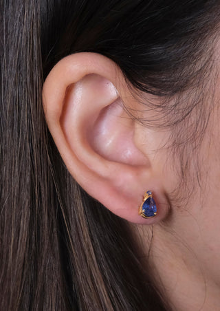 Sapphire Drop Studs