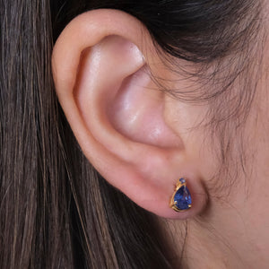 Sapphire Drop Studs