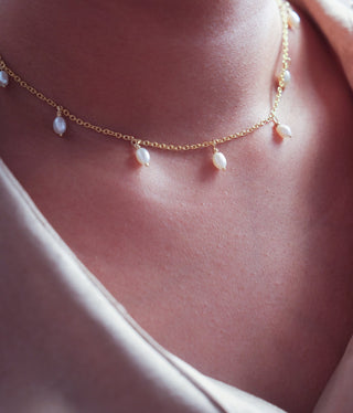 Pearl Tag Necklace